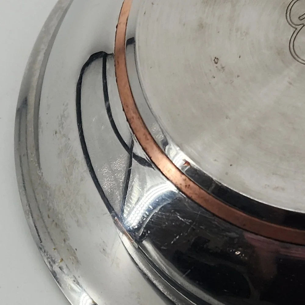 Emeril 8 Inch Stainless Steel Copper Core Base Skillet Fry Pan Silver Cookware